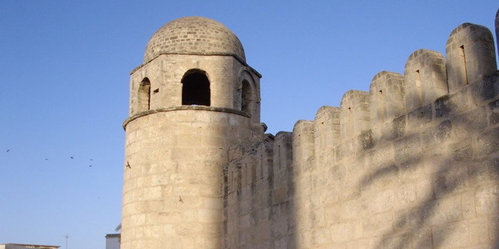 Das Bauwerk Medinamauer in Sousse