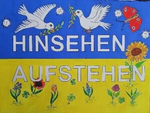 Hinsehen -Aufstehen - Aufruf zum Ostermarsch 2023 des Bündnis für Demokratie und Toleranz