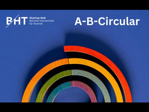 Projektbild aus farbigen Holzringen für AB-Circular