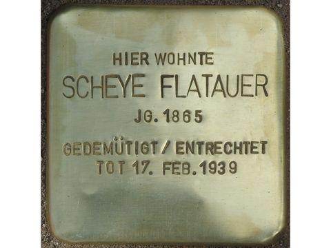 Stolperstein Scheye Flatauer - Spielhagenstr 6