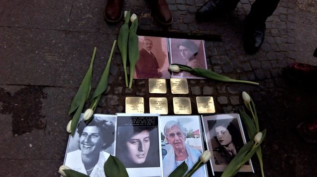 Verlegung der Stolpersteine Familie Czempin