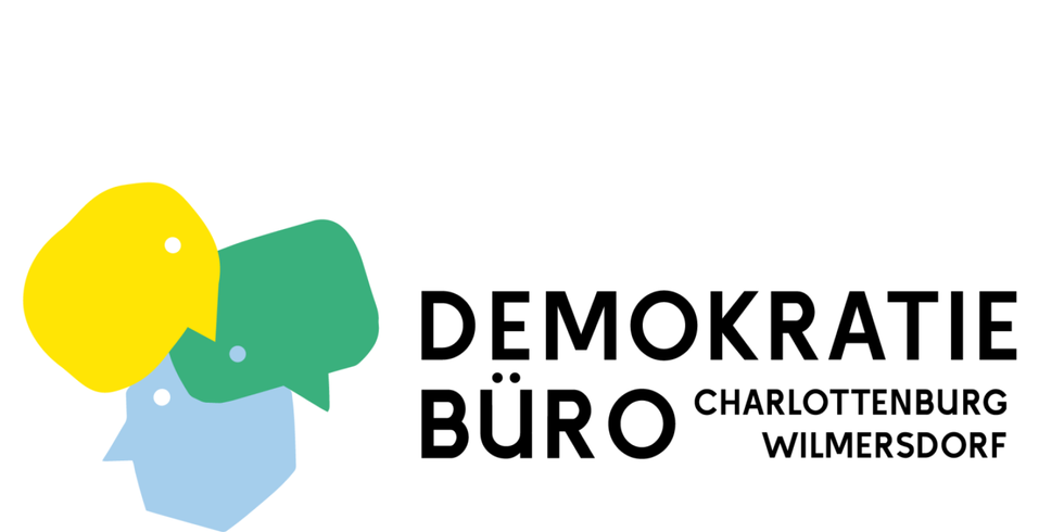 Logo der Partnerschaft für Demokratie in Charlottenburg-Wilmersdorf. 