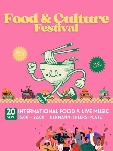 Bildvergrößerung: Plakat des Food & Culture Festival am 20.09.2024