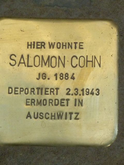 Stolperstein Salomon Cohn