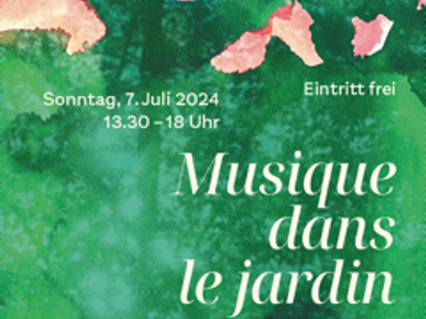 Bildvergrößerung: Plakat zum Sommerkonzert Musique dans le jardin