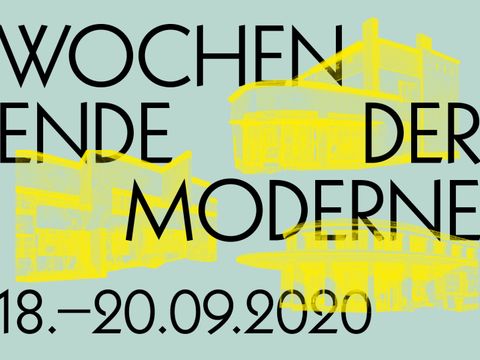 Textgrafik Wochenende der Moderne