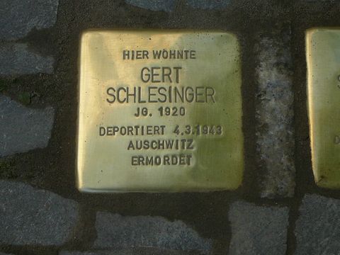 Bildvergrößerung: Stolperstein für Gert Schlesinger