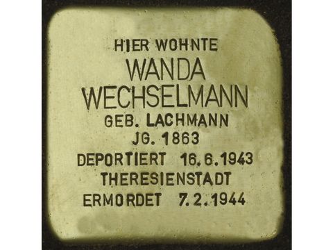 Bildvergrößerung: Stolperstein Wanda Wechselmann