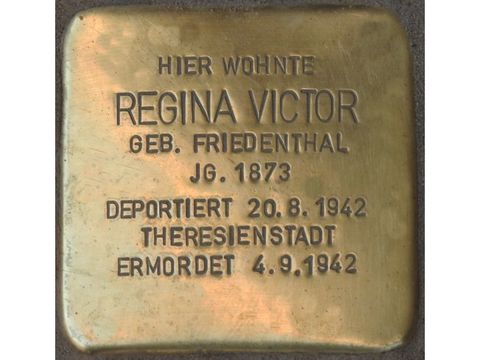 Bildvergrößerung: Stolperstein für Regina Victor