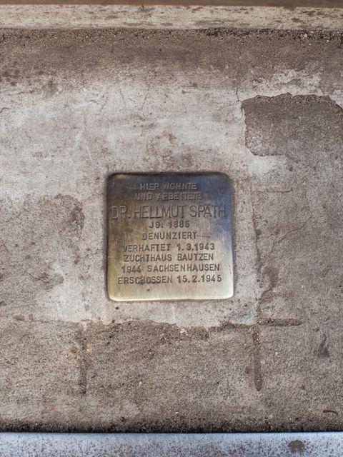 Bildvergrößerung: Stolperstein für Hellmut Späth