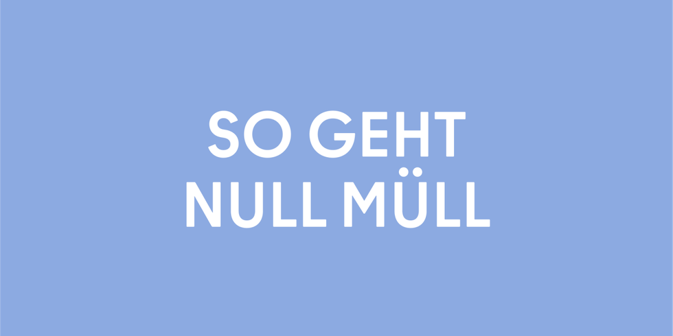 Grafik So geht Null Müll