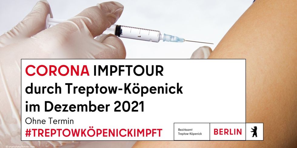 Corona Impftour durch Treptow-Köpenick im Dezember 2021