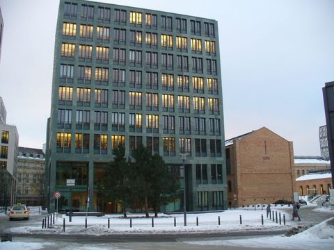 Bundesärztekammer am Herbert-Lewin-Platz, 8.2.2010, Foto: KHMM