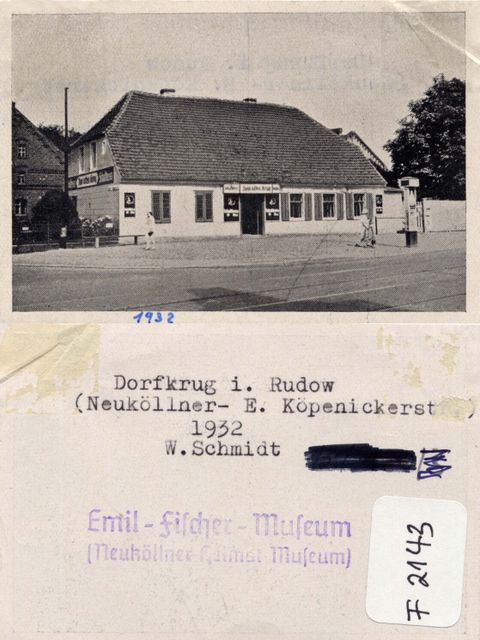 Historische Aufnahme vom Gasthaus Zum Alten Krug von 1932