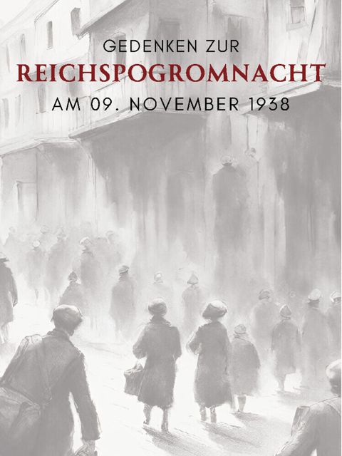 Bildvergrößerung: Einladung zum Gedenken zur Reichspogromnacht am 09.11.1938