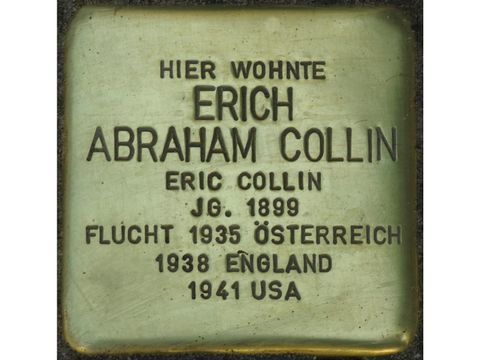 Stolperstein Erich Abraham Collin