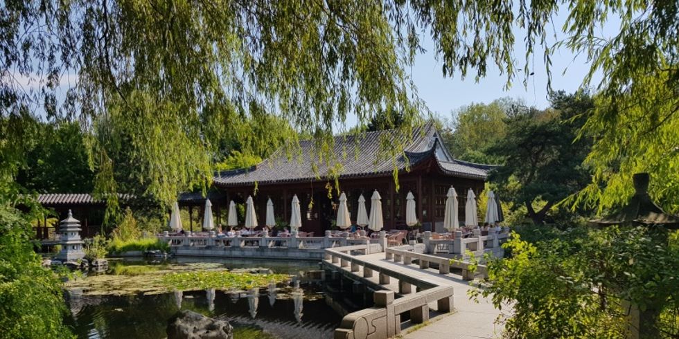 Das Chinesische Teehaus in den "Gärten der Welt"