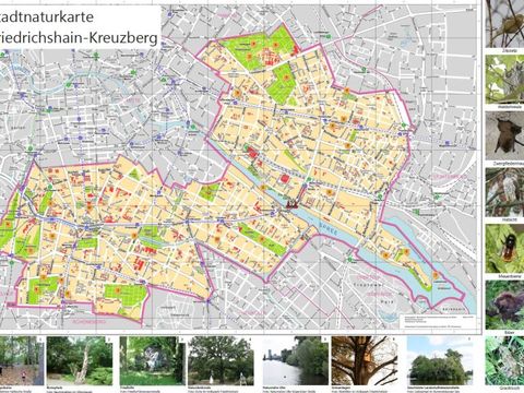 Stadtnaturkarte zeigt grüne Orte im Bezirk