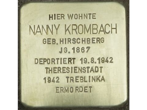 Bildvergrößerung: Stolperstein Nanny Krombach