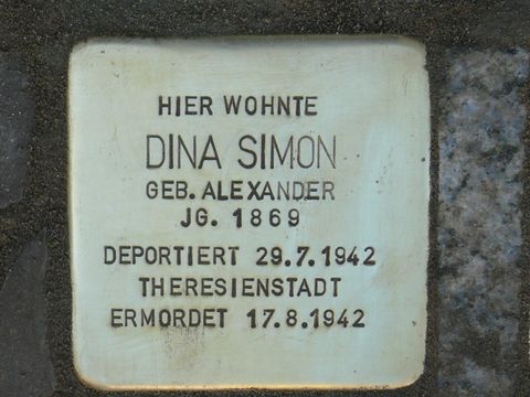 Stolperstein für Dina Simon