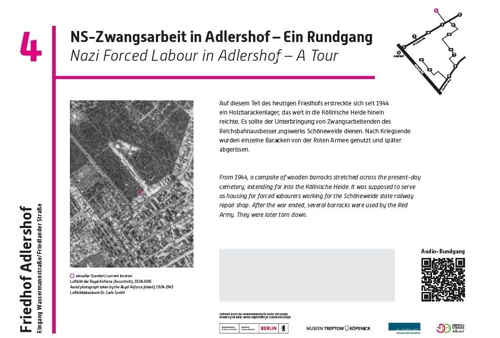 Audiorundgang zu NS-Zwangsarbeit in Adlershof - Station 4