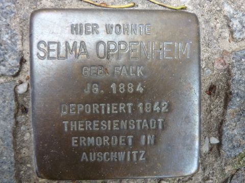 Stolperstein für Selma Oppenheim, 17.8.2010