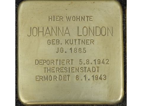 Bildvergrößerung: Stolperstein Johanna London