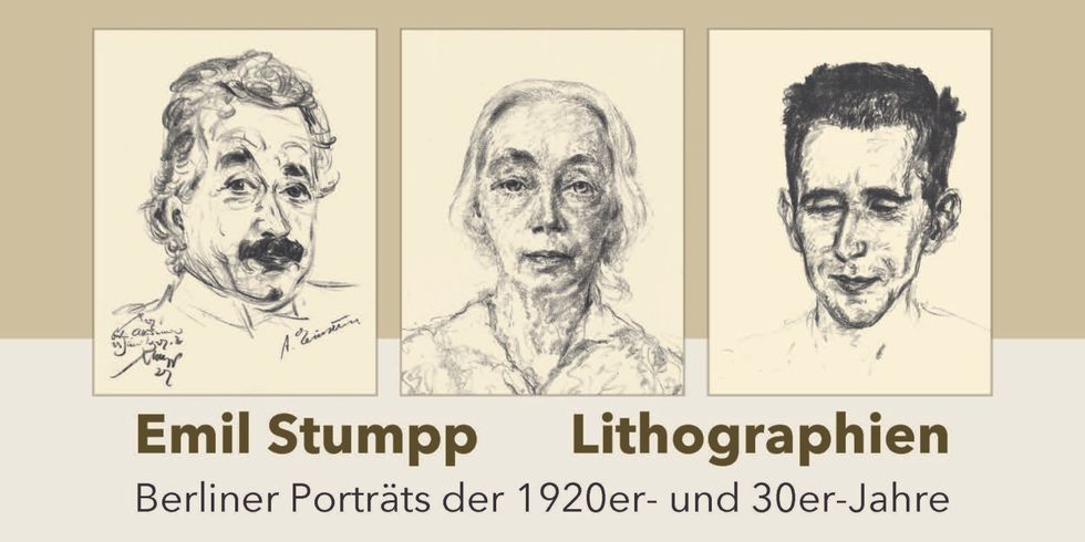 Infokarte Ausstellung "Emil Stumpp Lithografien - Berliner Porträts der 1920er- und 30er-Jahre"