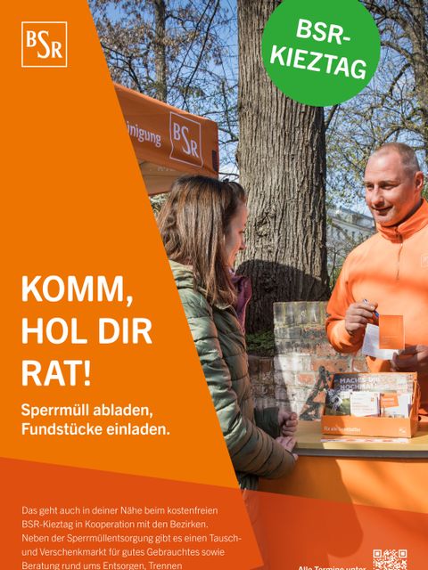 BSR-Kieztage Kampagnenmotiv hol dir rat hoch