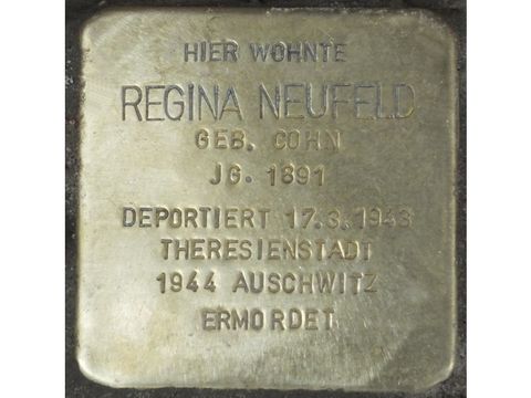 Bildvergrößerung: Stolperstein Regina Neufeld