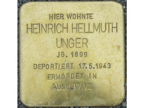 Bildvergrößerung: Stolperstein Heinrich Hellmuth Unger