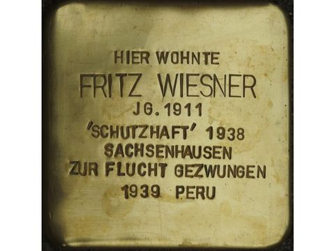 Stolperstein Fritz Wiesner