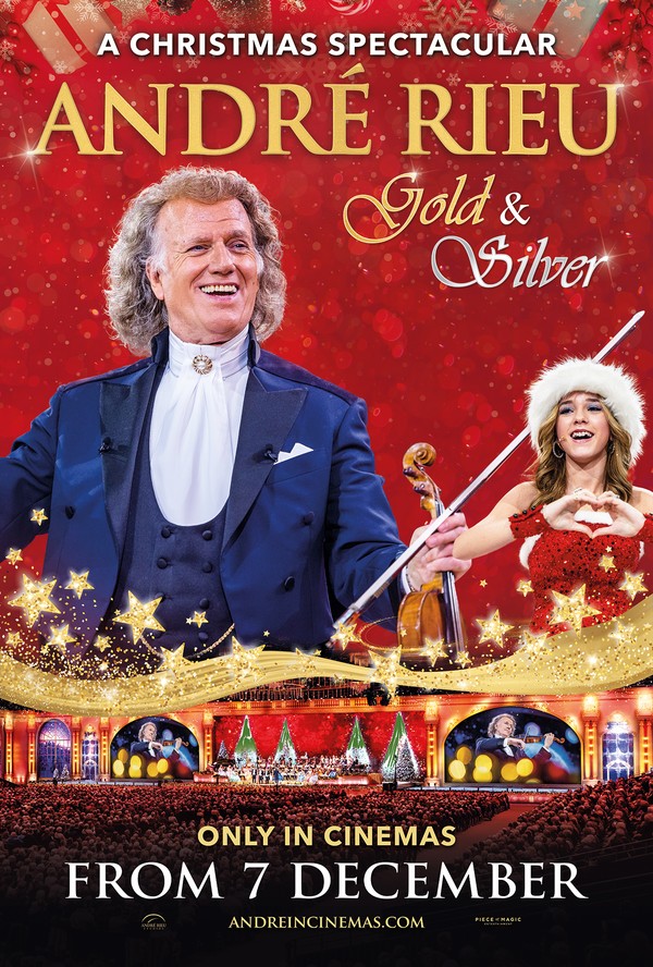 Filmplakat André Rieus Weihnachtskonzert 2024: Gold and Silver