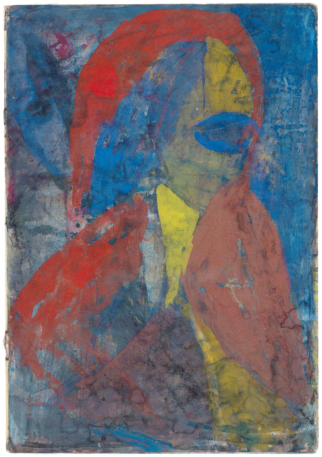 Hans Brosch: Ohne Titel ∙ um 1980 ∙ Gouache auf Papier ∙ 21 x 14,8 cm