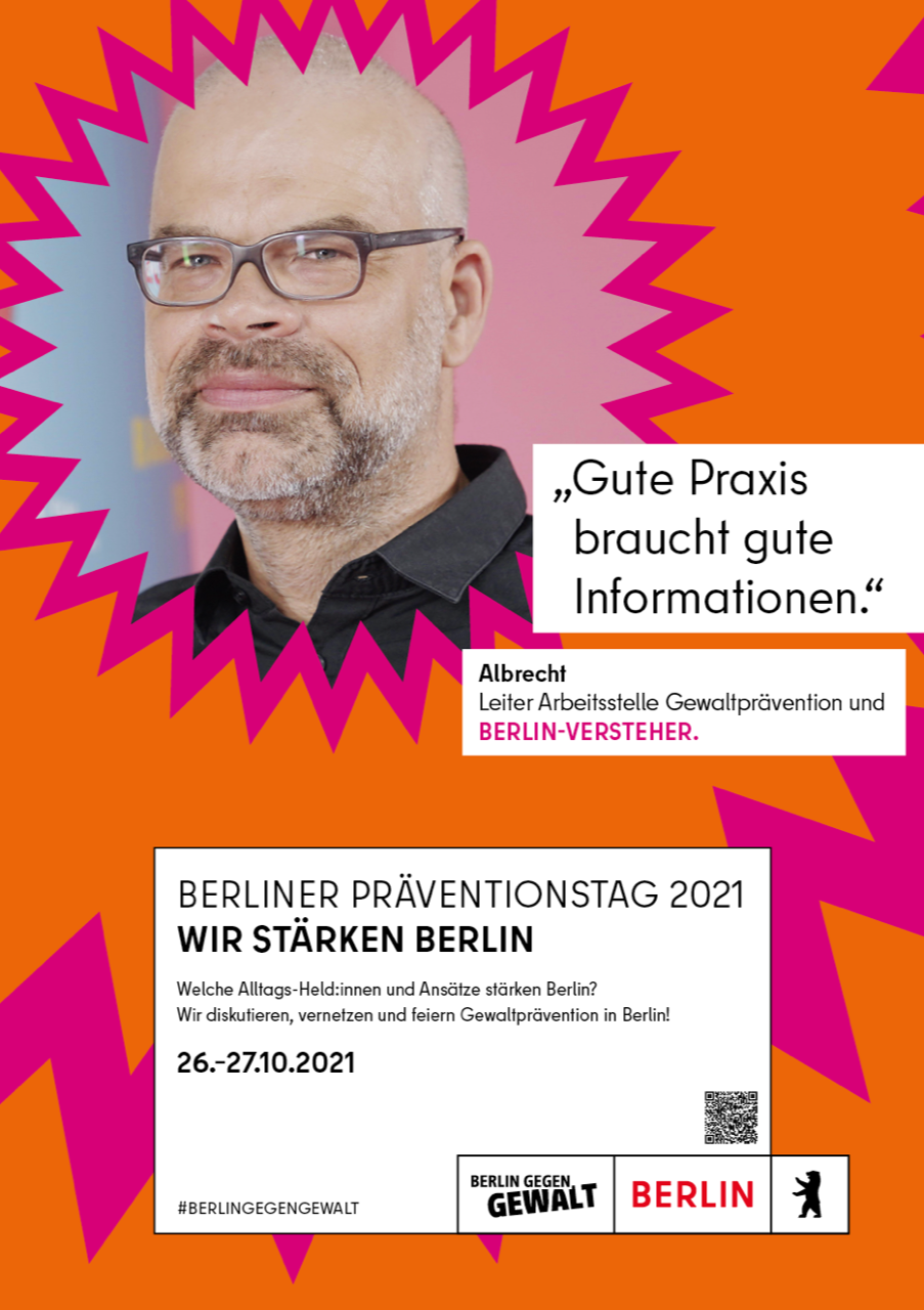 Berliner Präventionstag 2021 Plakat Albrecht