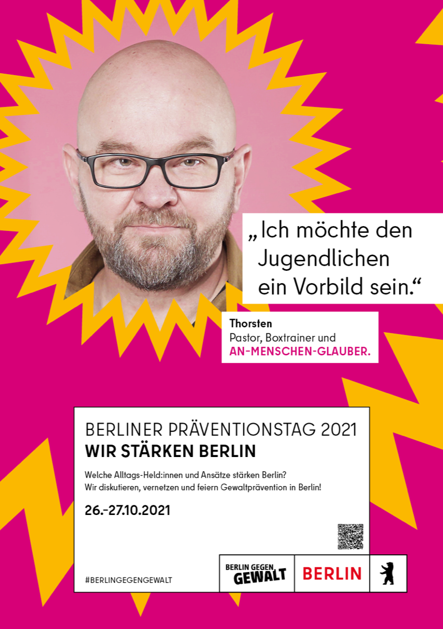 Berliner Präventionstag 2021 Plakat Thorsten