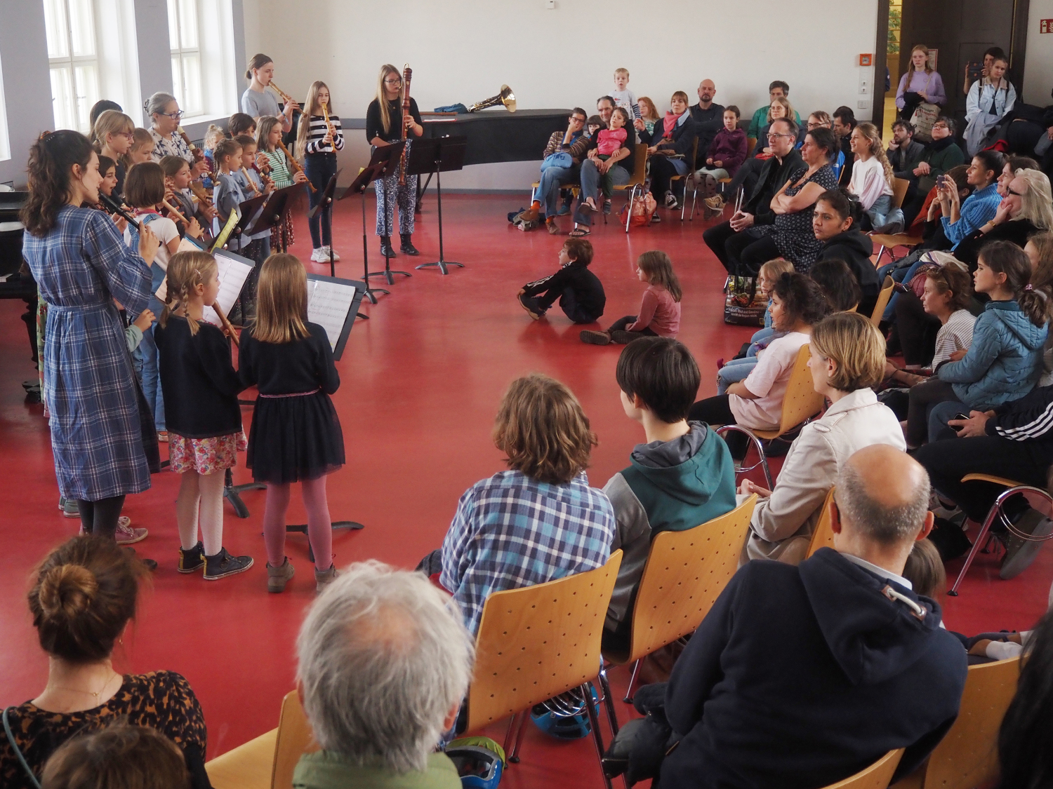 Flötenkonzert in der Aula des Eliashofes am Tag der offenen Tür©Ines Schulze