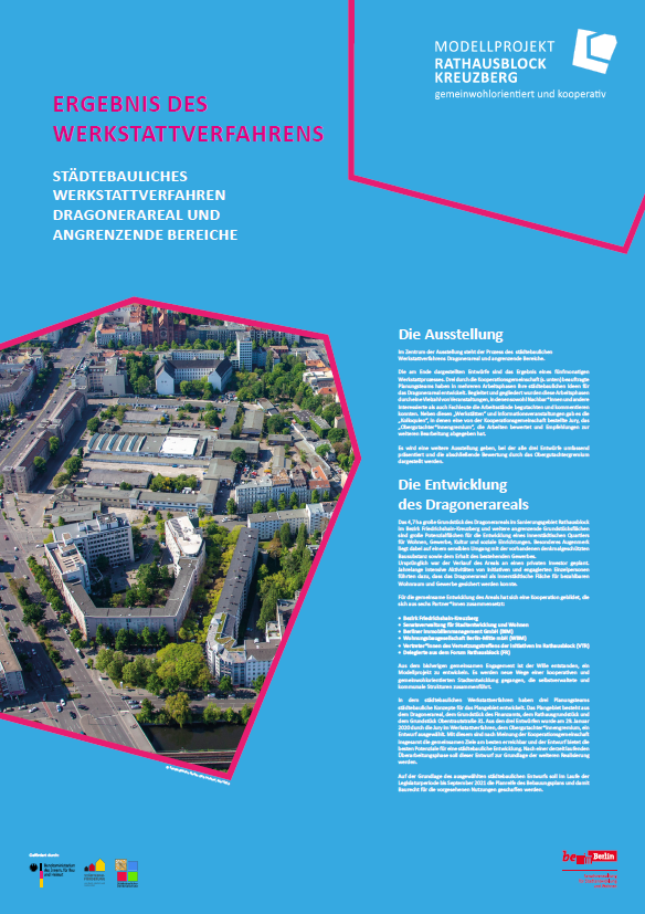 Infotafel Kiezgalerie Ergenis städtebaulichen Werkstattverfahrens | Juli 2022