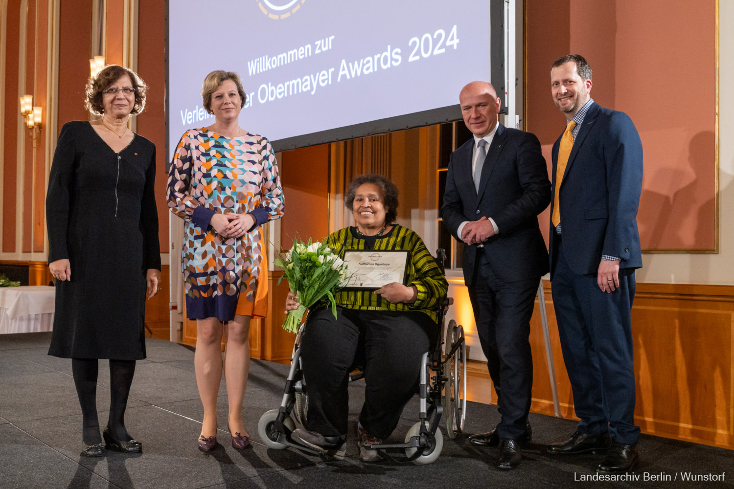 Verleihung der Obermayer Awards 2024 am 29.01.2024 im Roten Rathaus