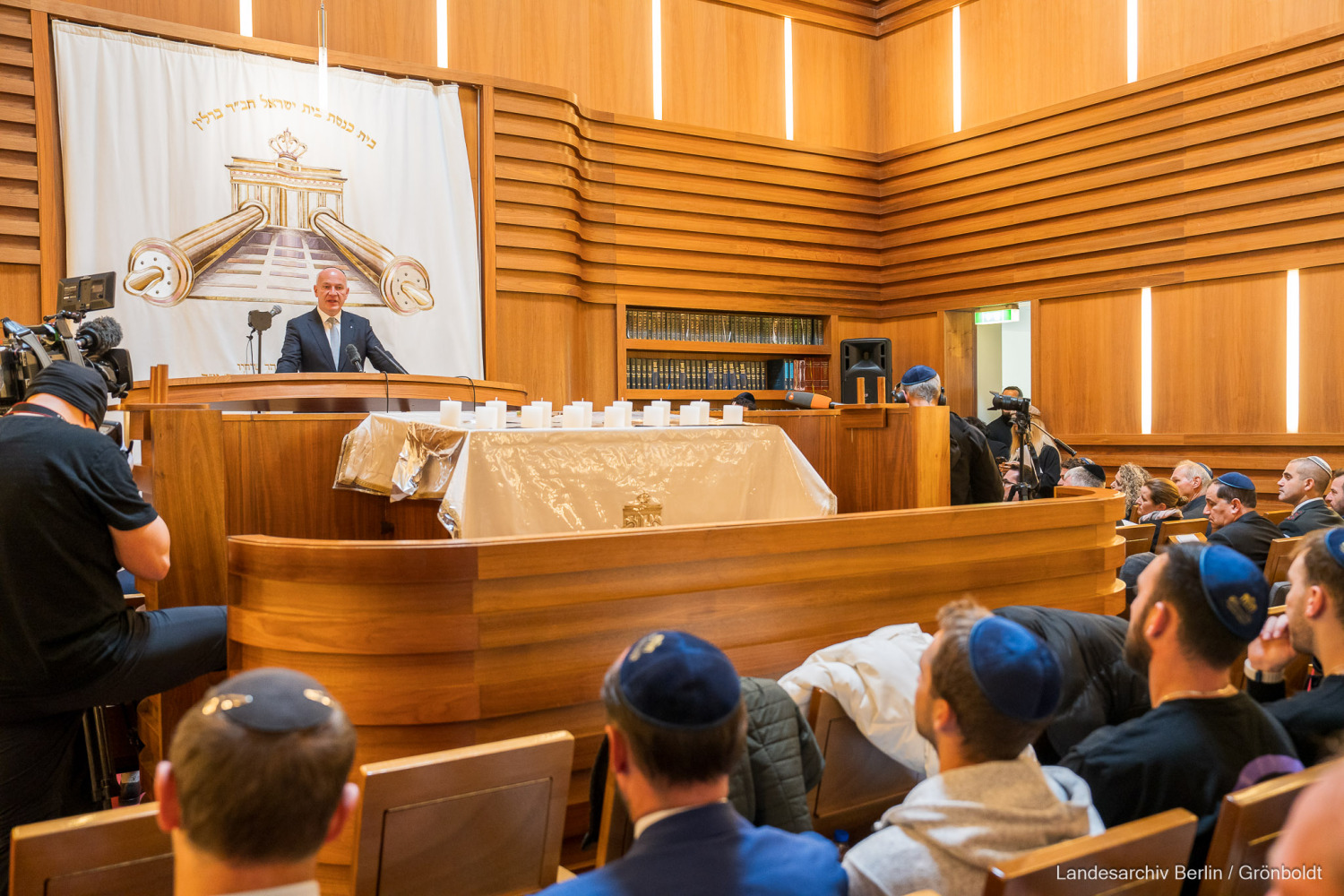 Gedenkgottesdienst in der Zentralen Synagoge der Jüdischen Gemeinde Chabad Berlin