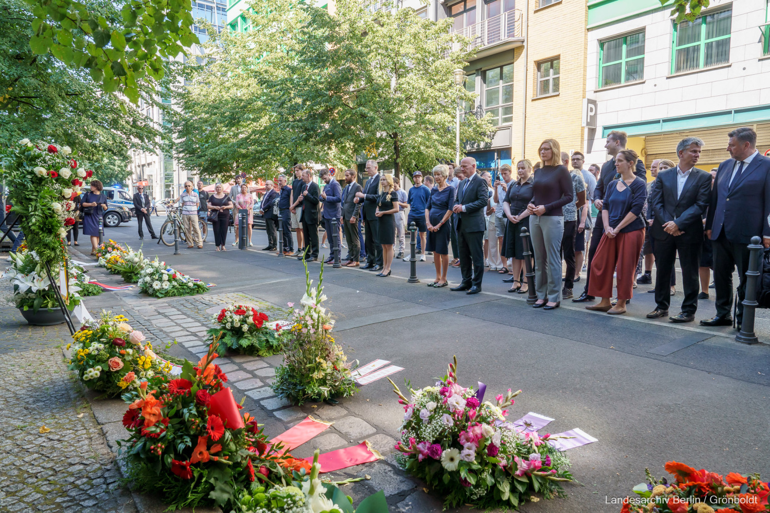 63. Jahrestag des Baus der Berliner Mauer