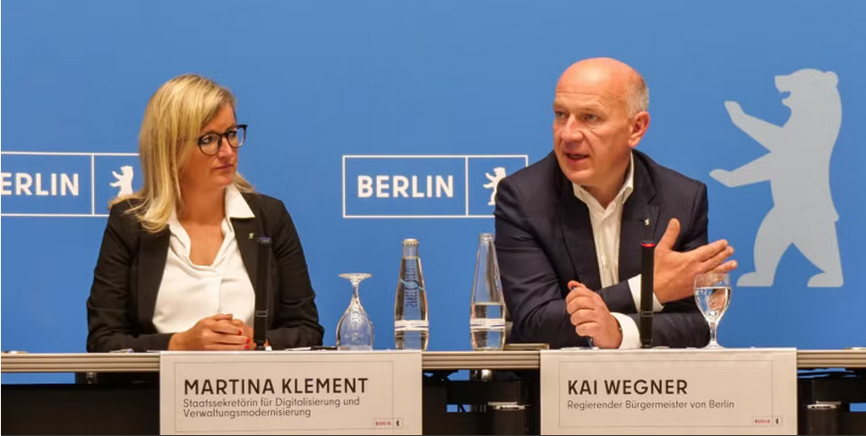 Senatspressekonferenz am 24.09.2024 mit dem Reg. Bürgermeister Kai Wegner und CDO Martina Klement