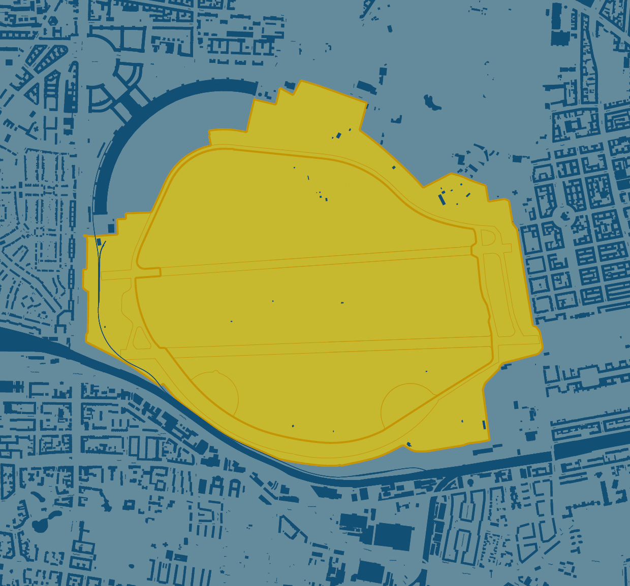 Lageplan Ideenwettbewerb Tempelhofer Feld, Berlin