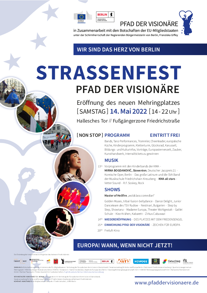 Plakat zum Straßenfest 14.5.2022