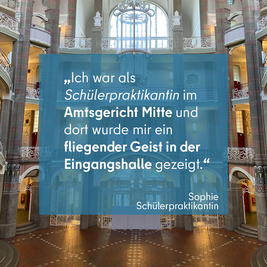 Sophies Erfahrungen im Schülerpraktikum