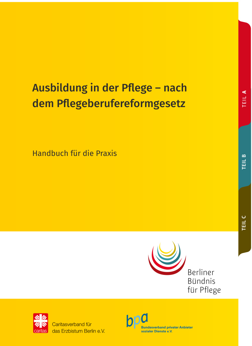 Cover des Praxishandbuchs Ausbildung in der Pflege nach Pflegeberufereformgesetz