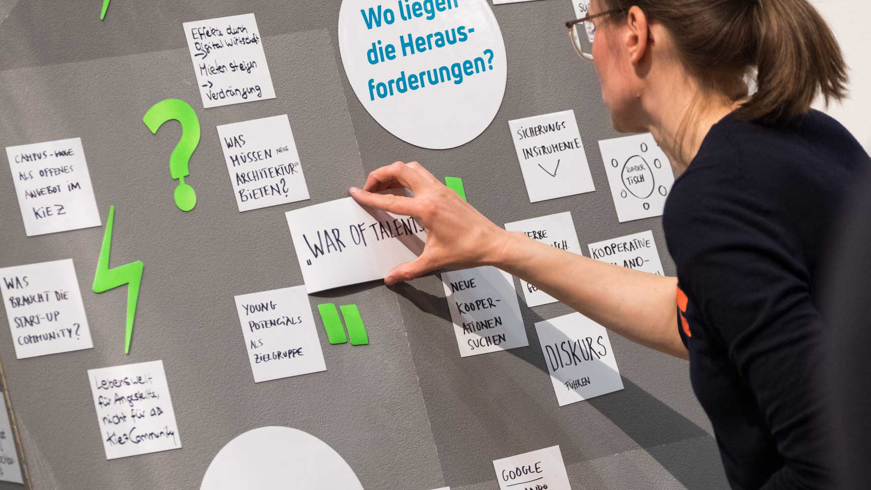 Die Ergebnisse der Foren wurden auf drei MindMaps festgehalten.