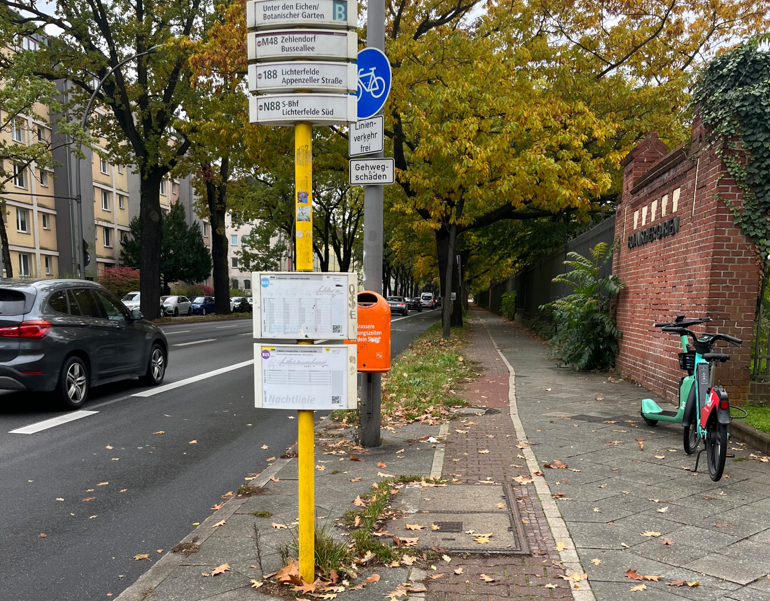 untermaßige Geh- und Radwegbreiten