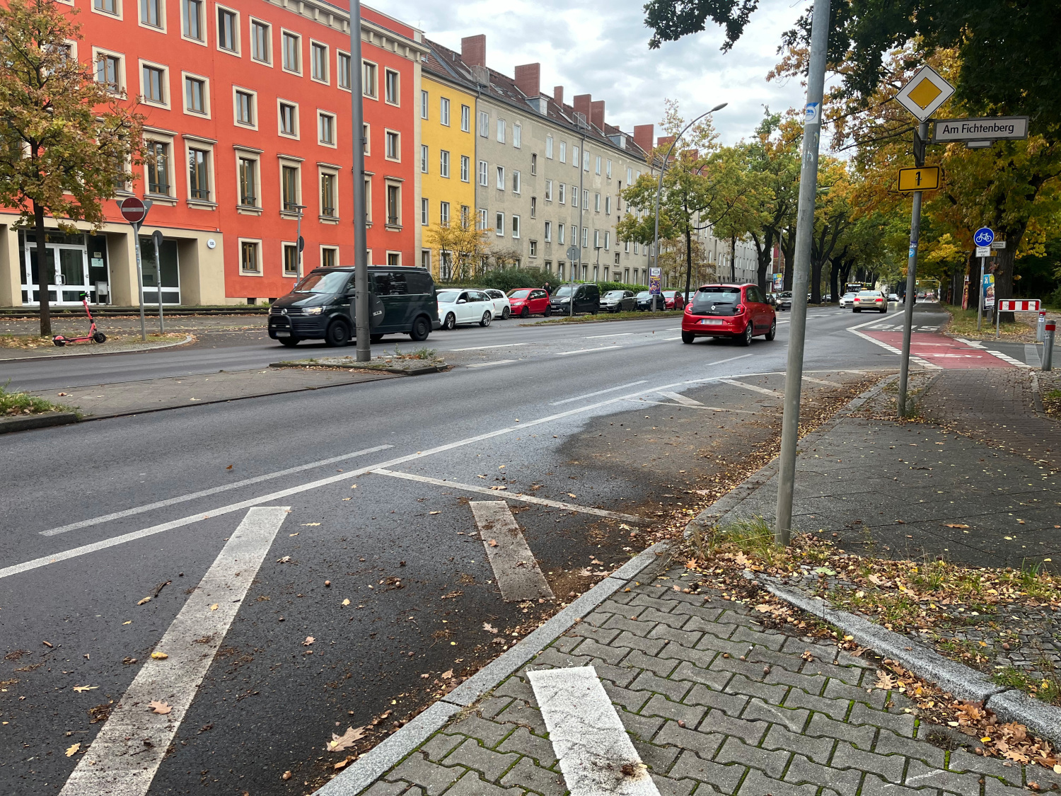 unzureichende Radwegführung