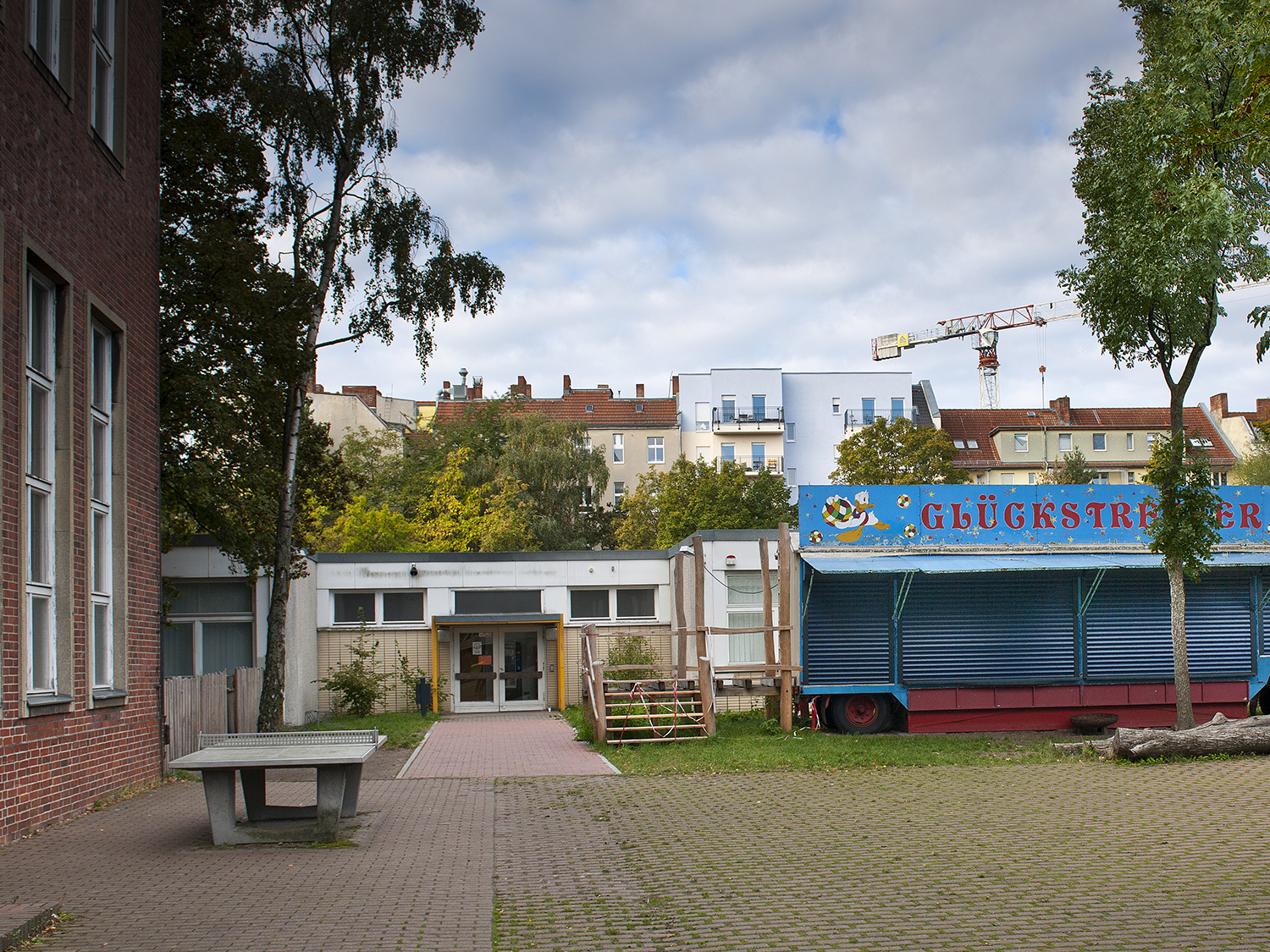 Pavillon auf Schulhof